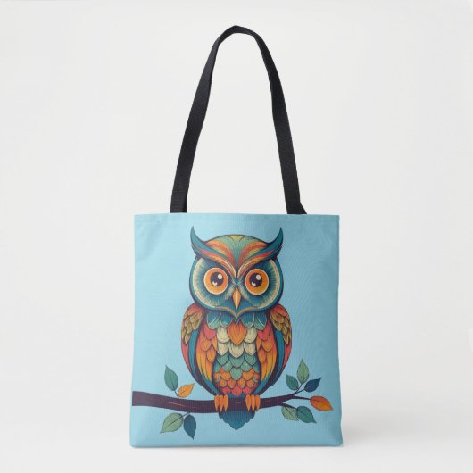 Mandala Owl Tote Bag (Voorkant)