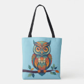 Mandala Owl Tote Bag (Achterkant)