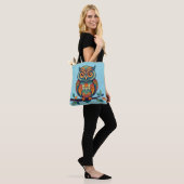 Mandala Owl Tote Bag (Op model)