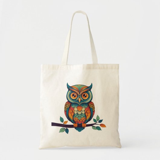 Mandala Owl Tote Bag (Voorkant)