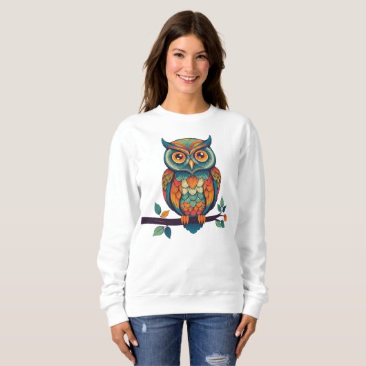 Mandala Owl Trui (Voorkant volledig)