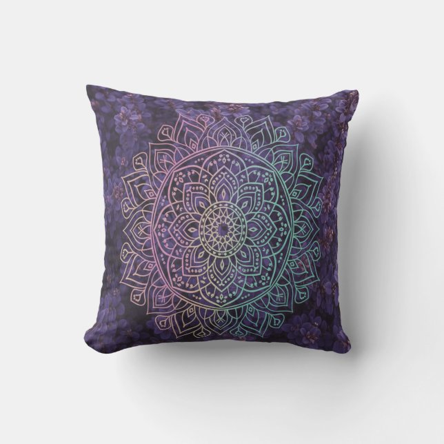 Mandala Paars Kussen (Voorkant)
