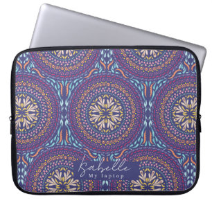 Mandala Paars Laptop Sleeve