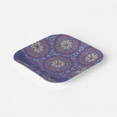 Mandala Paars Papieren Bordje (Gebogen)