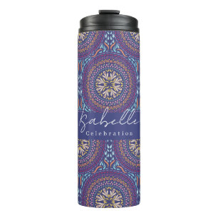 Mandala Paars Thermosbeker