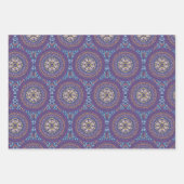 Mandala Paarse Ontwerp Inpakpapier Vel (Voorkant 3)