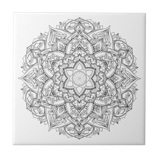 Mandala Painting Tegeltje (Voorkant)