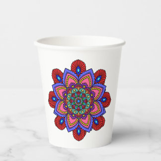 Mandala paper cup papieren bekers