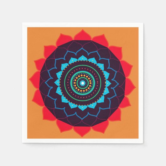 Mandala Paper Napkin Servet (Voorkant)