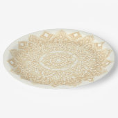 Mandala papier bord goud (Gekanteld)