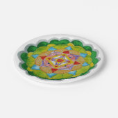 Mandala Party Paper Borden 7 in Papieren Bordje (Gekanteld)