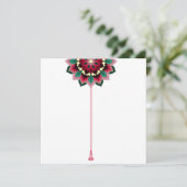 Mandala Patroon 02 in diep roze menu (Staand voorkant)