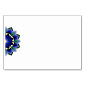 Mandala Patroon 02 in donkerblauw tabelnummer Kaart (Achterkant)