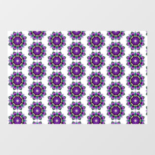 Mandala Patroon 02 in paars Raamsticker