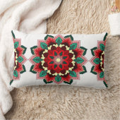 Mandala patroon 02 in rood kussen (Deken)