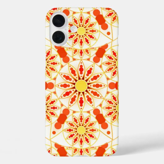 Mandala patroon, baksteenrood, roest, goud Case-Mate iPhone case (Achterkant)