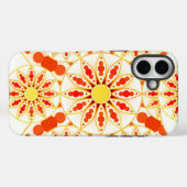 Mandala patroon, baksteenrood, roest, goud Case-Mate iPhone case (Achterkant (horizontaal))
