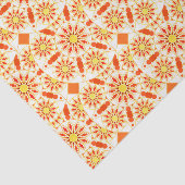 Mandala patroon, baksteenrood, roest, goud tissuepapier (Detail)