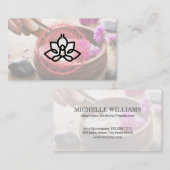 Mandala-patroon | Etherische oliën | Aroma therapi Visitekaartje (Voorkant / Achterkant)