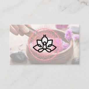 Mandala-patroon Etherische oliën Aroma therapi Visitekaartje