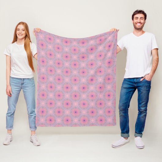 Mandala Patroon Fleece Deken (In situ)