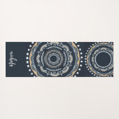 Mandala patroon gepersonaliseerd yogamat (Achterkant (horizontaal))