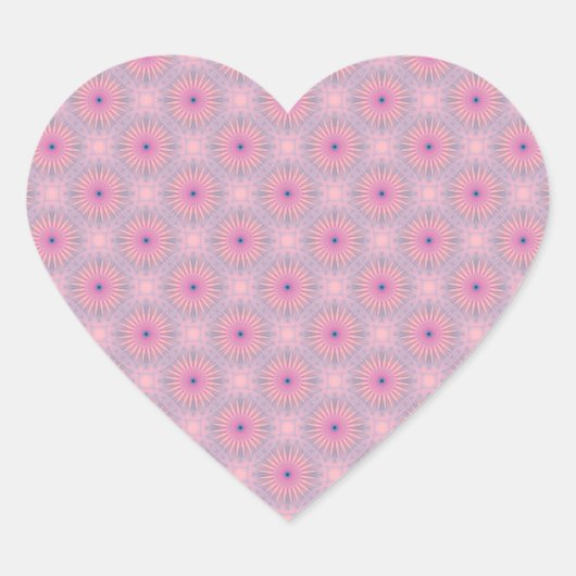 Mandala Patroon Hart Sticker (Voorkant)
