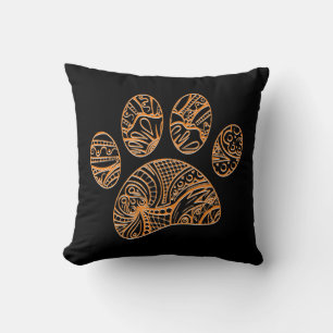 Mandala patroon hond pootafdruk kussen