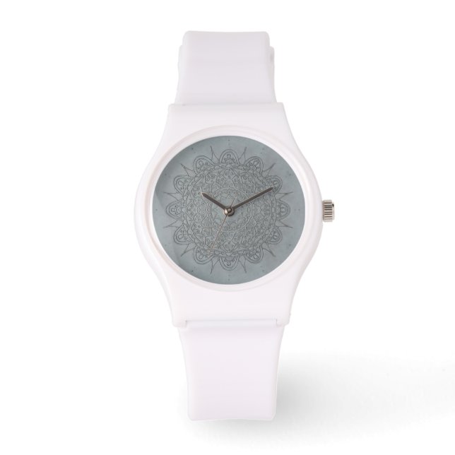 mandala patroon horloge (Voorkant)