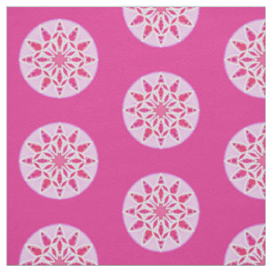 Mandala patroon in roze, fuchsie en wit stof