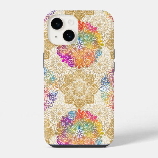Mandala Patroon iPhone Hoesje (Achterkant)