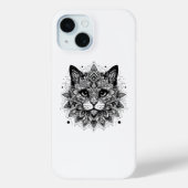 Mandala Patroon Kat Ontwerp Case-Mate iPhone Case (Achterkant)