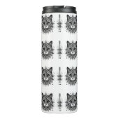 Mandala Patroon Kat Ontwerp Thermosbeker (Achterkant)