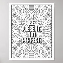 Mandala Patroon kleurplaat mindfulness quote