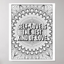 Mandala Patroon kleurplaat mindfulness quote