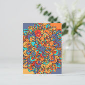 Mandala patroon kleurrijk Marokkaans Briefkaart (Staand voorkant)