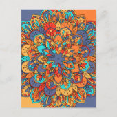 Mandala patroon kleurrijk Marokkaans Briefkaart (Voorkant)