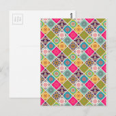 Mandala patroon kleurrijk Marokkaans Briefkaart (Voorkant / Achterkant)