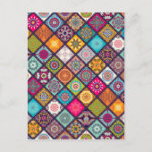 Mandala patroon kleurrijk Marokkaans Briefkaart (Voorkant)