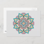 Mandala patroon kleurrijk Marokkaans Briefkaart (Voorkant / Achterkant)