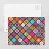 Mandala patroon kleurrijk Marokkaans Briefkaart (Voorkant / Achterkant)