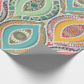 Mandala patroon kleurrijk Marokkaans Cadeaupapier (Hoek)