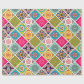 Mandala patroon kleurrijk Marokkaans Cadeaupapier (Vlak)