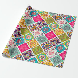 Mandala patroon kleurrijk Marokkaans Cadeaupapier