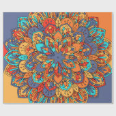 Mandala patroon kleurrijk Marokkaans Cadeaupapier (Vlak)