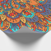 Mandala patroon kleurrijk Marokkaans Cadeaupapier (Hoek)