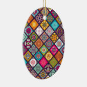 Mandala patroon kleurrijk Marokkaans Keramisch Ornament (Rechts)