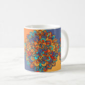 Mandala patroon kleurrijk Marokkaans Koffiemok (Voorkant rechts)