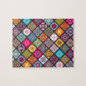 Mandala patroon kleurrijk Marokkaans Legpuzzel (Horizontaal)