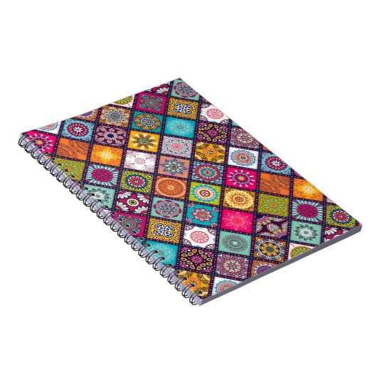 Mandala patroon kleurrijk Marokkaans Notitieboek (Rechterzijde)